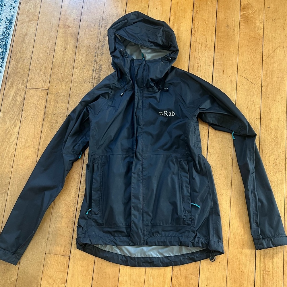 Rab Black Downpour Rain Jacket